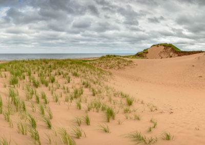 Endless sand dunes on Prince Edward Island.